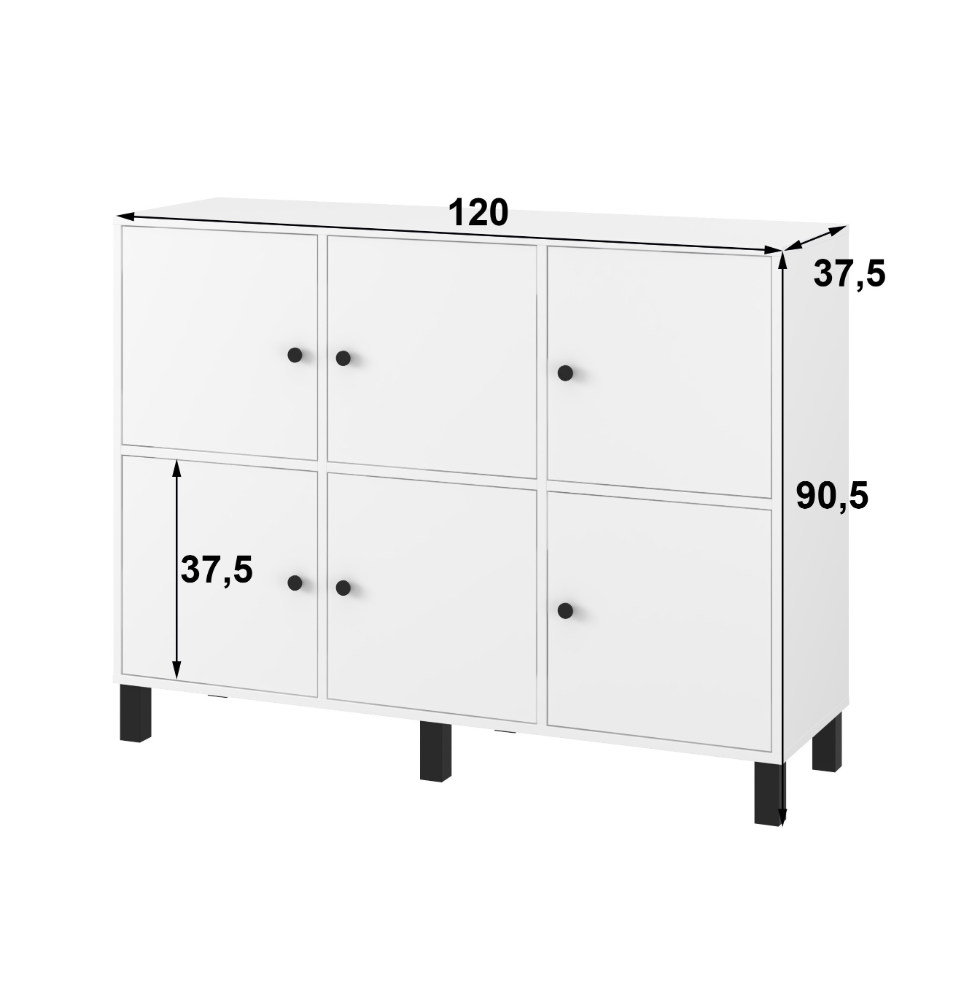 Komoda T6 Antrachite
