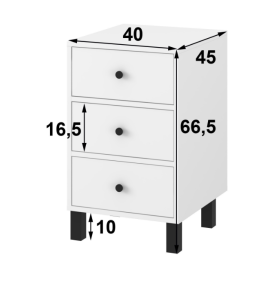 Naktinė spintelė T3 White