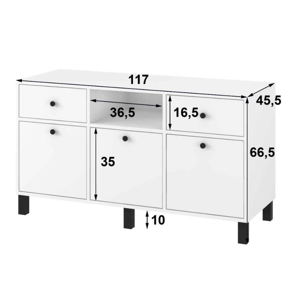 Spintelė T6 White