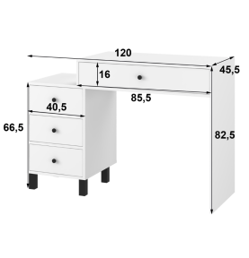 Stalas T-3 White