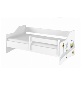 Vaikiška lova su stalčiumi Lulu II Auto, 180x80cm