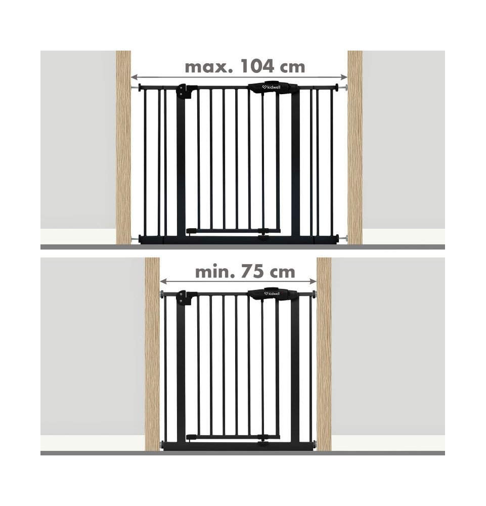 Saugos varteliai Kidwell Guarda 75-104 cm, black