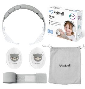 Ausinės vaikams nuo triukšmo Kidwell ORSO 2 in 1, pilka
