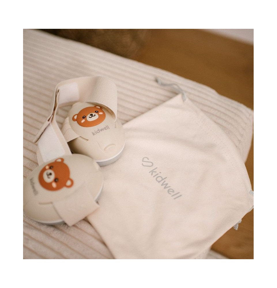 Ausinės vaikams nuo triukšmo Kidwell ORSO Beige 2 in 1, smėlinė