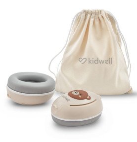 Ausinės vaikams nuo triukšmo Kidwell ORSO Beige 2 in 1, smėlinė