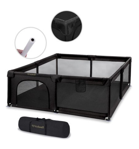 Žaidimų maniežas Kidwell FANKO Black 130x130