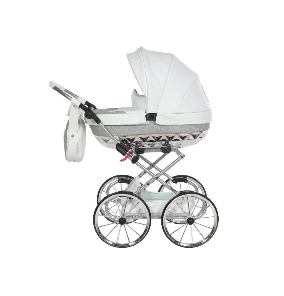 Vežimėlis lėlėms Junama HandCraft Mini Gliter Green