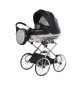 Vežimėlis lėlėms Junama HandCraft Mini Gliter Black