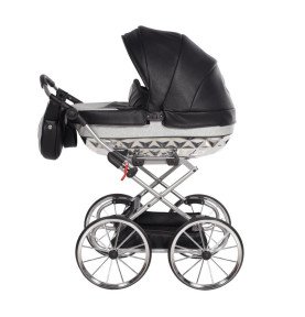 Vežimėlis lėlėms Junama HandCraft Mini Gliter Black Vežimėlis lėlėms Junama HandCraft Mini Gliter Black