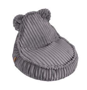 Sėdmaišis Teddy, tamsiai pilka