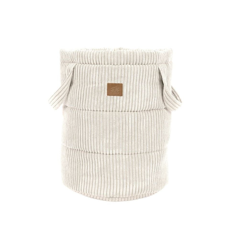 Krepšys žaislams, šviesi kreminė