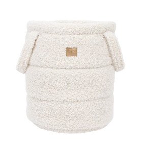 Krepšys žaislams Bearly, šviesi kreminė