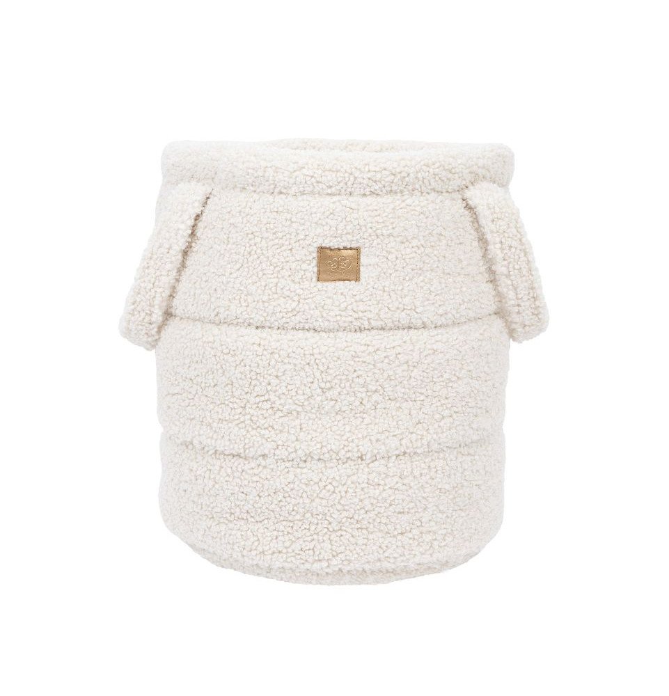 Krepšys žaislams Bearly, šviesi kreminė