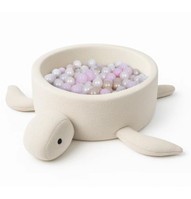 Kamuolių baseinas Vėžlys, 200 kamuoliukų, kreminė šviesi