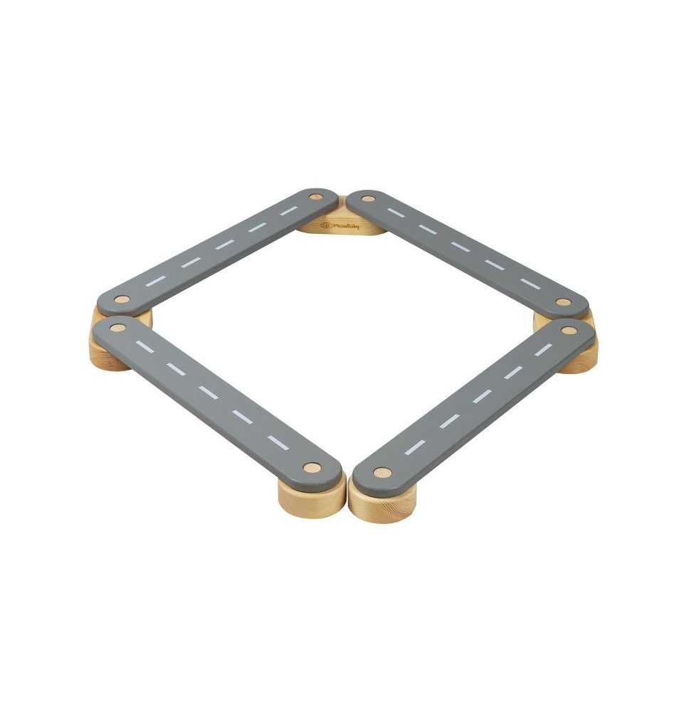 Medinis sensorinis takas, 4 dalių, pilkas