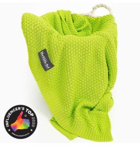 Megztas pledas, 100 % bambukas, žalias