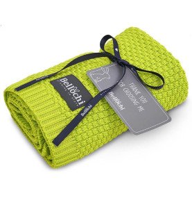 Megztas pledas, 100 % bambukas, žalias