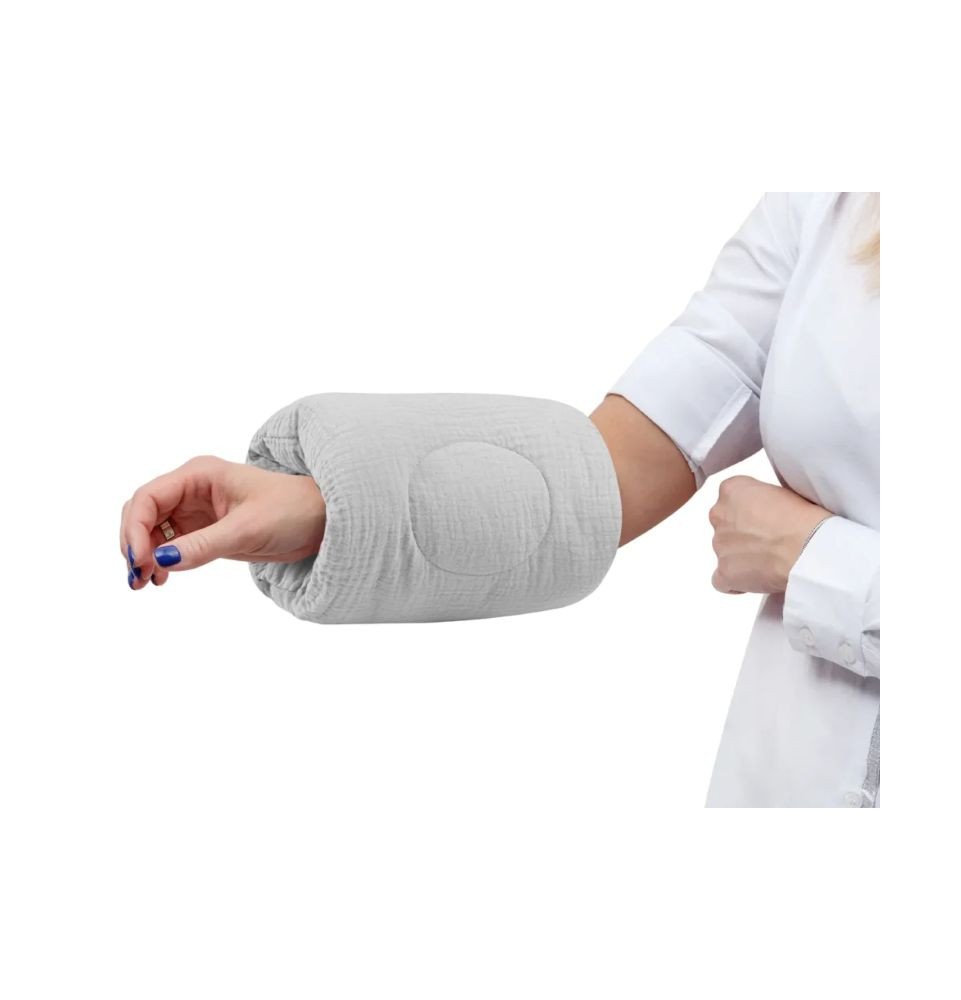 Maitinimo pagalvėlė-rankovė, pilka