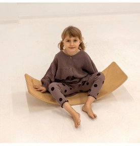 Medinė balanso lenta 80x30 cm, natūrali