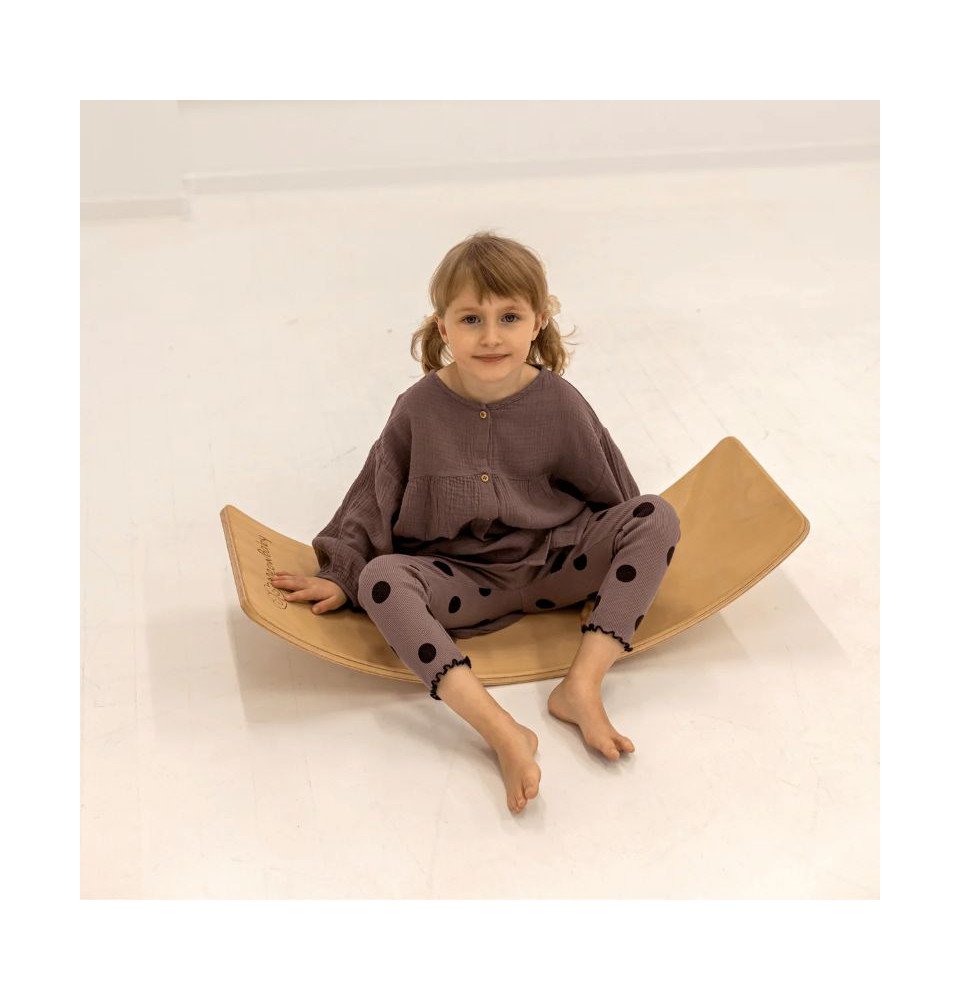 Medinė balanso lenta 80x30 cm, natūrali