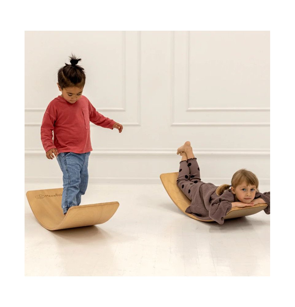 Medinė balanso lenta 80x30 cm, natūrali