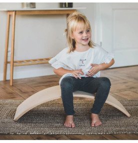 Medinė balanso lenta 80x30 cm, natūrali