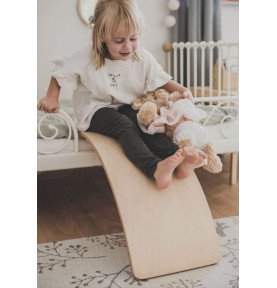 Medinė balanso lenta 80x30 cm, natūrali