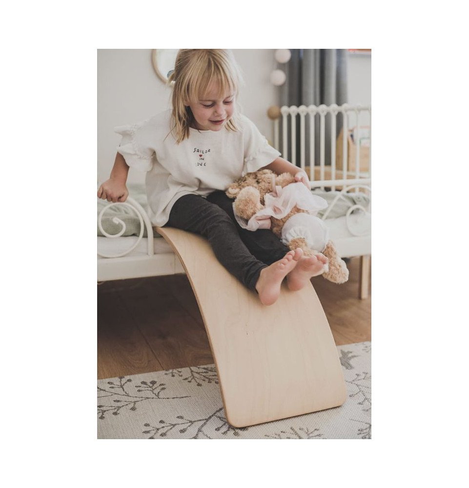 Medinė balanso lenta 80x30 cm, natūrali