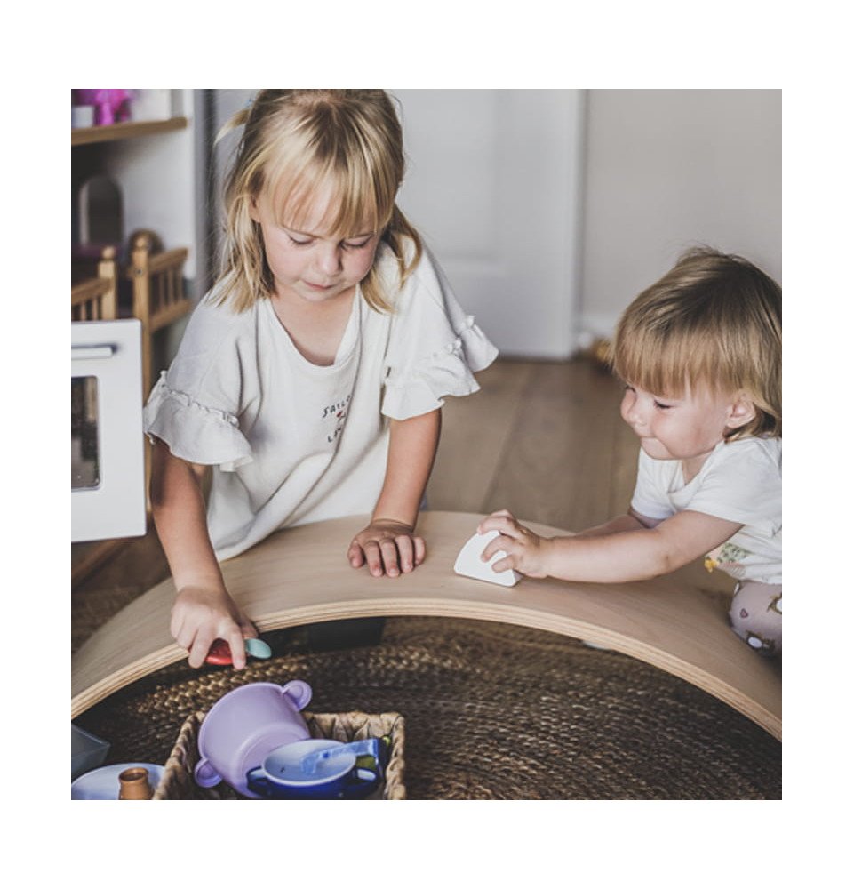 Medinė balanso lenta 80x30 cm, natūrali