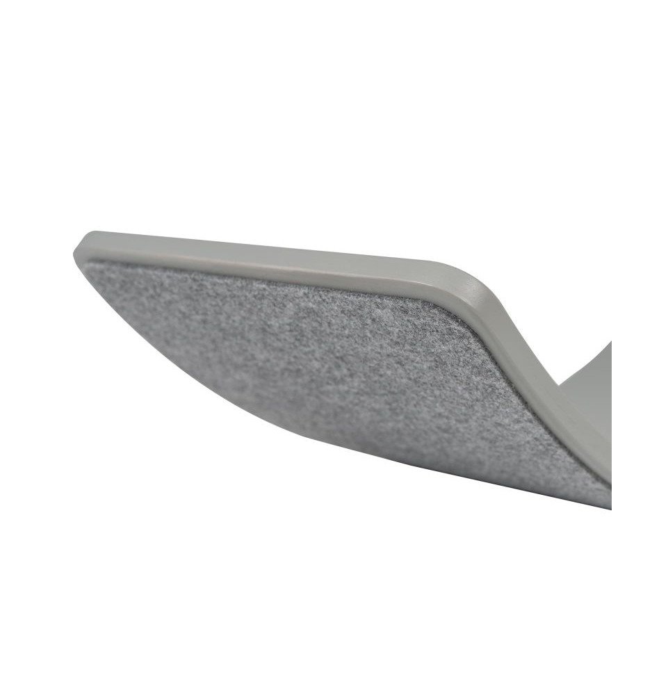 Medinė balansinė lenta su margai pilku veltiniu – pilka, 80x30 cm