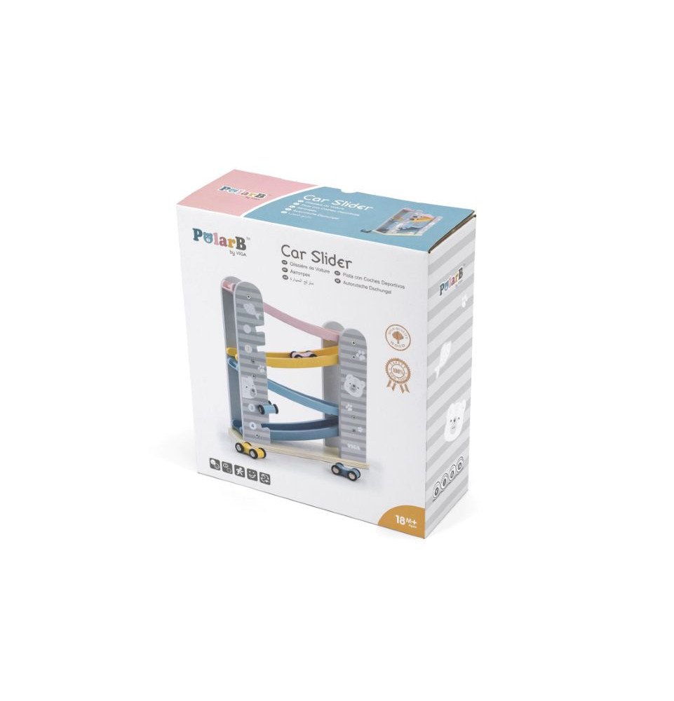 Žaislinių medinių mašinėlių trasa Viga