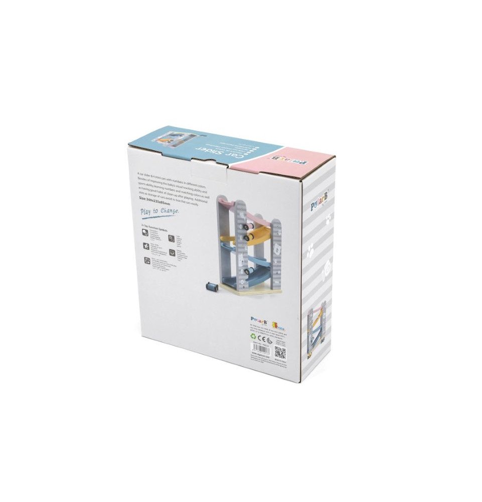 Žaislinių medinių mašinėlių trasa Viga