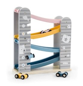 Žaislinių medinių mašinėlių trasa Viga