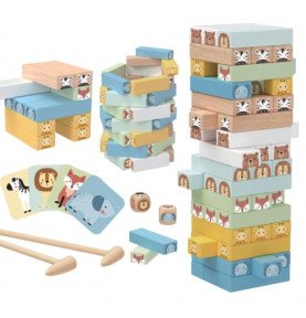 Arkadinis žaidimas DREBANTIS BOKŠTAS, gyvūnai, 82 vnt.