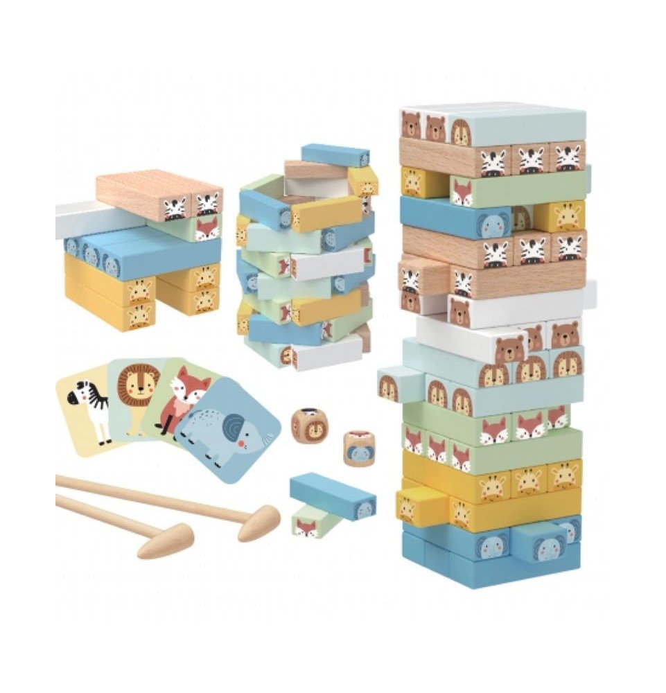 Arkadinis žaidimas DREBANTIS BOKŠTAS, gyvūnai, 82 vnt.