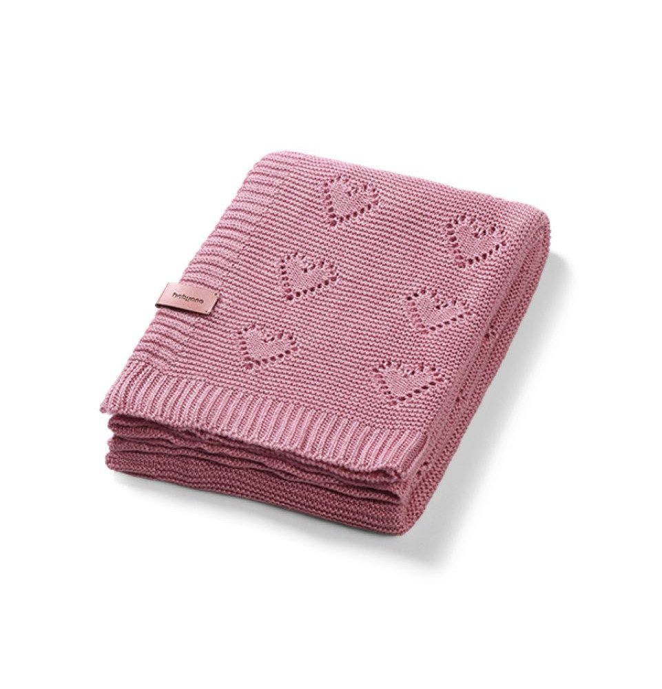 Bambukinis megztas pledas, rožinė