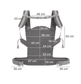 Nešioklė Kinderkraft Nino Confetti, mėlyna