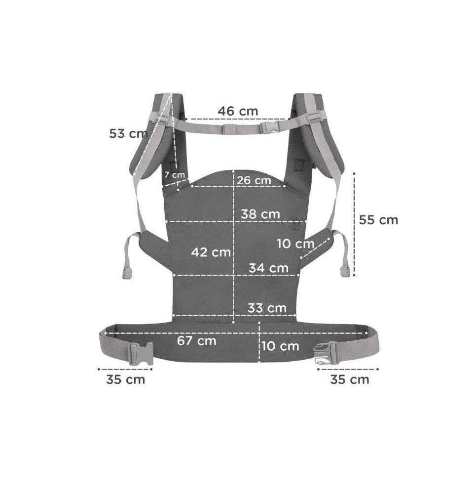 Nešioklė Kinderkraft Nino Confetti, mėlyna