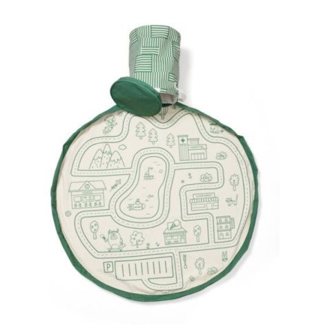 PLAY&GO SOO 2in1 krepšys ir žaidimų kilimėlis KELIŲ ŽEMĖLAPIS