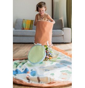 PLAY&GO SOO 2in1 krepšys ir žaidimų kilimėlis GYVŪNAI