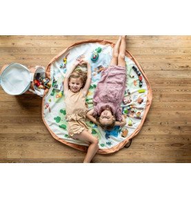 PLAY&GO SOO 2in1 krepšys ir žaidimų kilimėlis GYVŪNAI