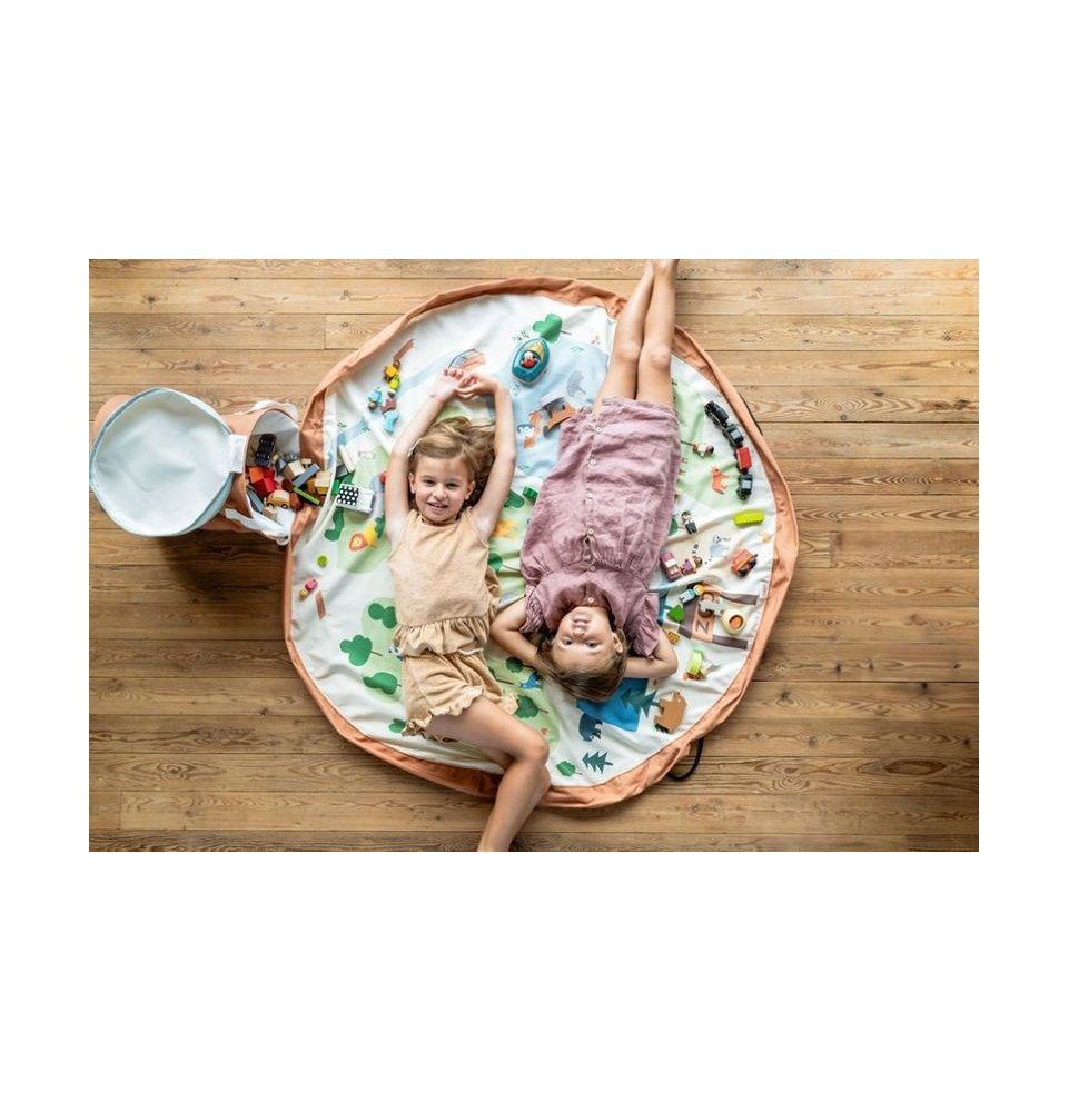 PLAY&GO SOO 2in1 krepšys ir žaidimų kilimėlis GYVŪNAI