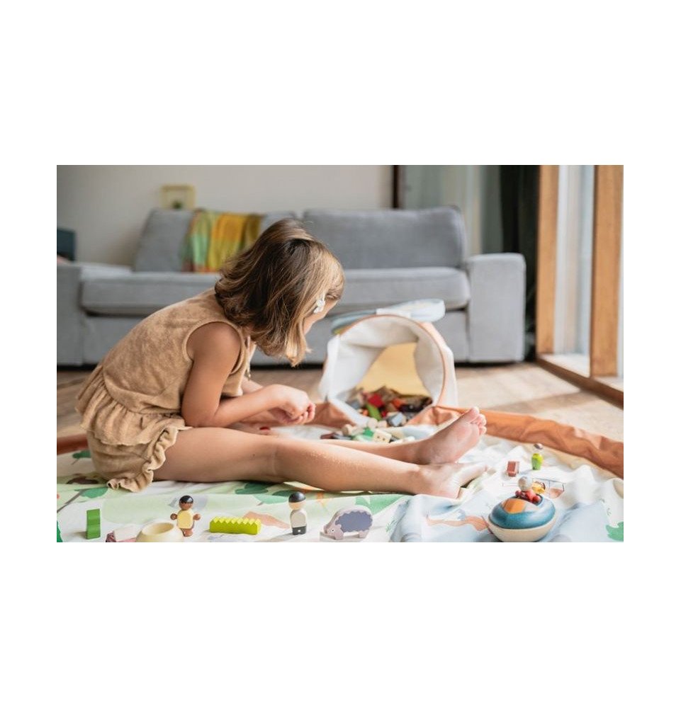 PLAY&GO SOO 2in1 krepšys ir žaidimų kilimėlis GYVŪNAI