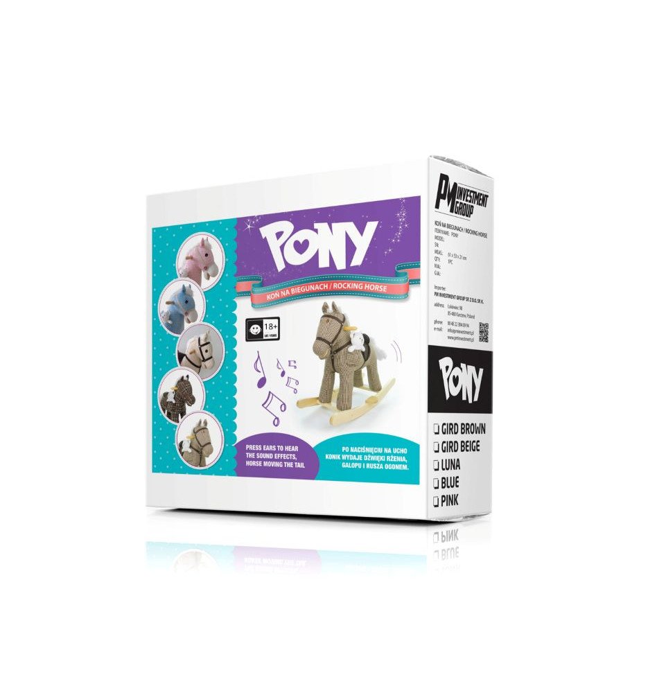 MILLY MALLY Pony Luna pliušinis supamas arkliukas