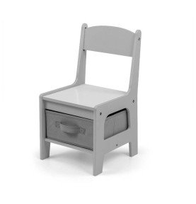 MILLY MALLY staliukas su dviem kėdutėmis, pilka
