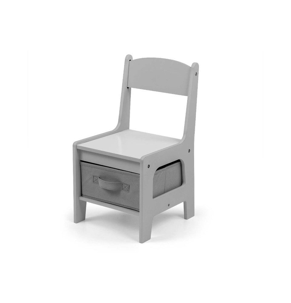 MILLY MALLY staliukas su dviem kėdutėmis, pilka