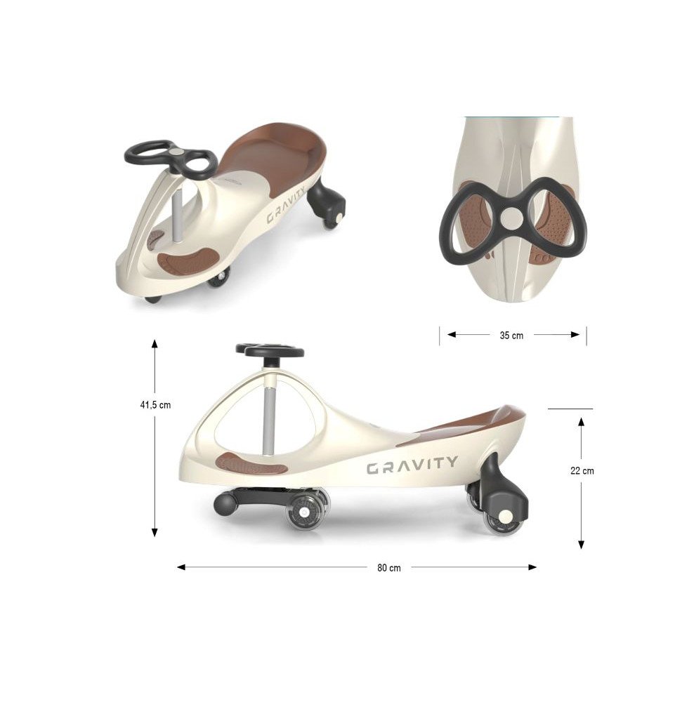 MILLY MALLY  gravitacinė mašinėlė Gravity, ruda