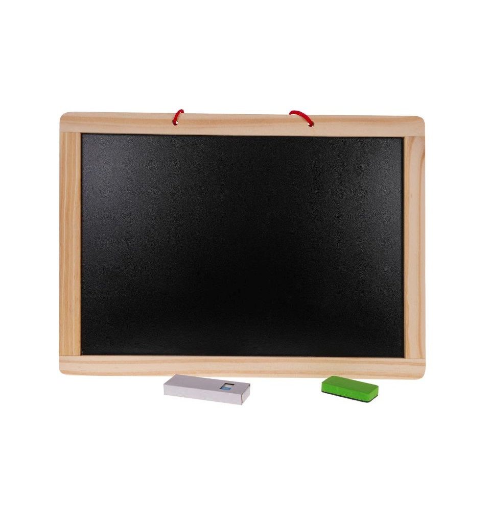 Dvipusė medinė edukacinė lenta su priedais