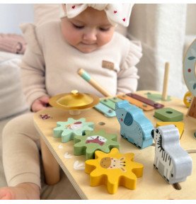 Medinis mokomasis stalas 5in1