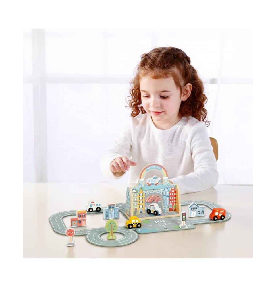Nešiojamų automobiliukų rinkinys TOOKY TOY Set Mini City